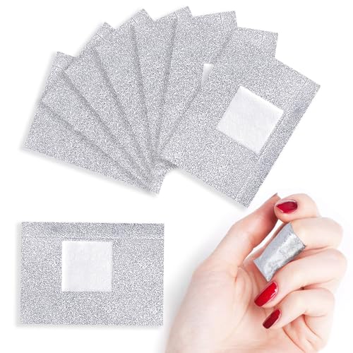MAYEEN Nail Foil 100PCS Gel Nail Polish Remover Foil Nails Wraps With Larger & Thicker Cotton Pad Nail Polish Remover Soak off Foils For Nails Professional Nail Wraps For Gel & Acrylic Removal