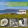 Litorange Lead-Free Brass Winterize Sprinkler Systems: Air Compressor Hose Water Faucet Blow Out Adapter Fitting For RV, Travel Trailer, Boat & Camper（a couple） #3