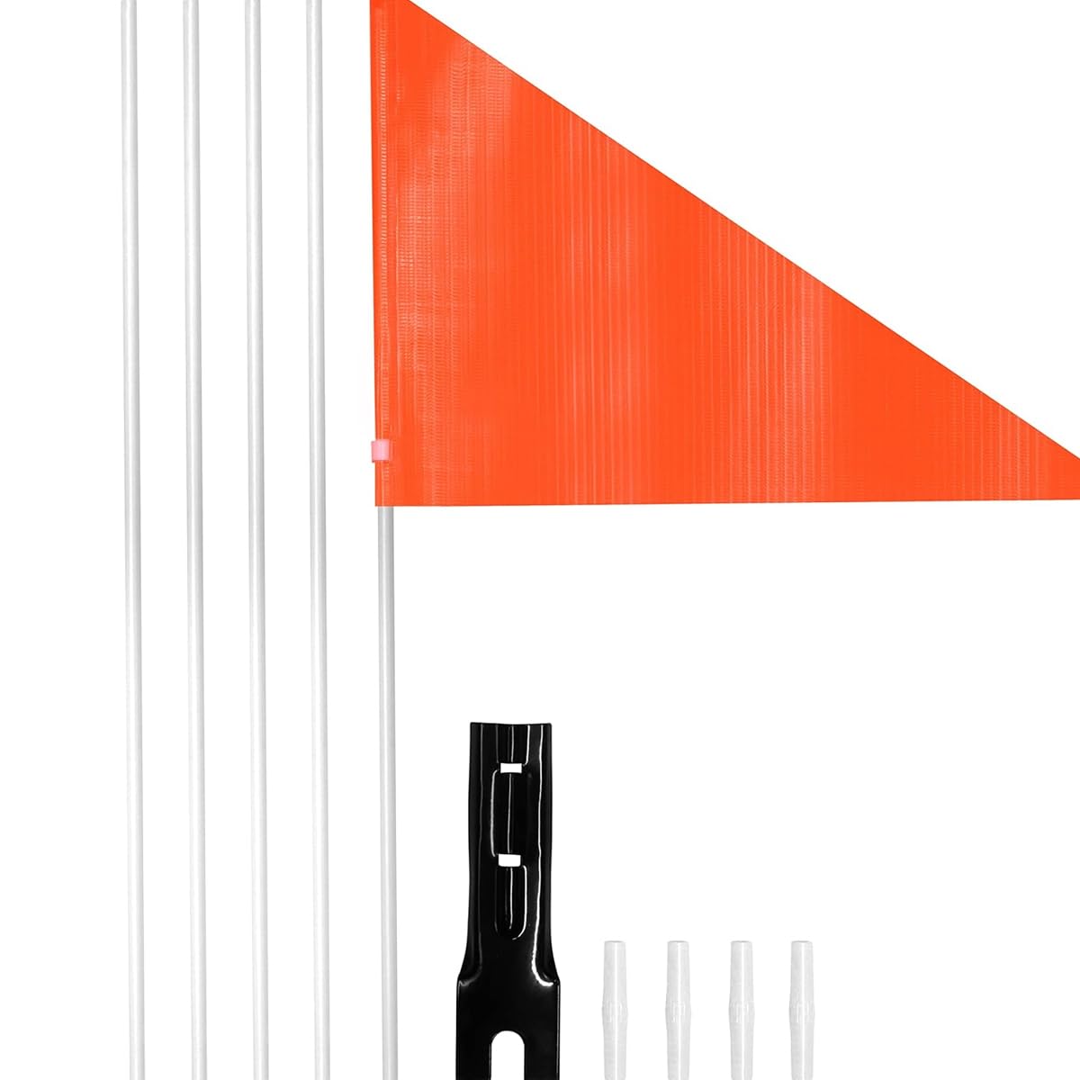 ANCLLO Bike Safety Flag, Bike Flag with Heavy Duty Fiberglass Flag Pole - Image 4
