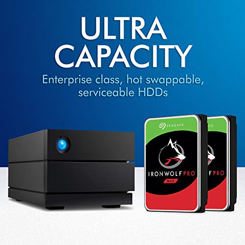 image for LaCie 2big RAID 16TB External Hard Drive Desktop HDD – USB-C USB 3.0