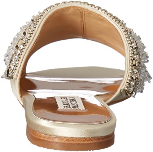 Badgley Mischka Women's Kassandra Flat Sandal, Ivory, 9 Medium US | Image 2