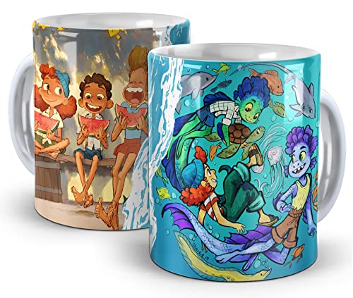 Caneca Cerâmica - Disney Luca, Alberto e Giulia