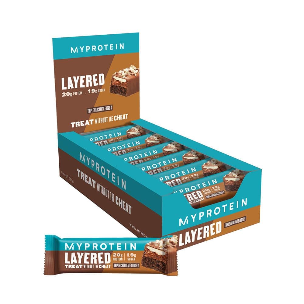 Myprotein Layered Protein Bar - Triple Chocolate - 12 x 60g