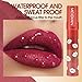 ADMD 4-in-1 Velvet Lipstick Pen All-in-One Lipstick, Liner,Balm & Gloss Waterproof,Long-Lasting Matte Lip Crayon with 4 Random Colors