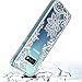 Huness Galaxy S10 Case TPU Grip Bumper and Clear Flower Transparent Hard PC Backplate Hybrid Slim Phone Case Cover for Samsung Galaxy S10 Phone (Flower)