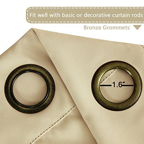 image for H.VERSAILTEX Ultra Soft Blackout Thermal Insulated Window Curtain Pane