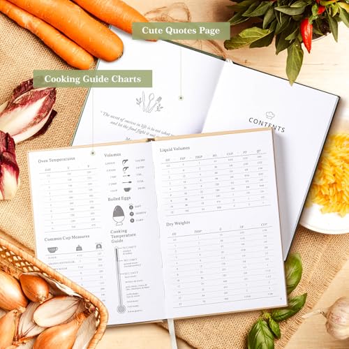 Lanpn Blank Recipe Book Cookbook to Write in Your Own Recipes, Waterproof A5 Empty Cooking Journal for 70 Recipes - Image 4