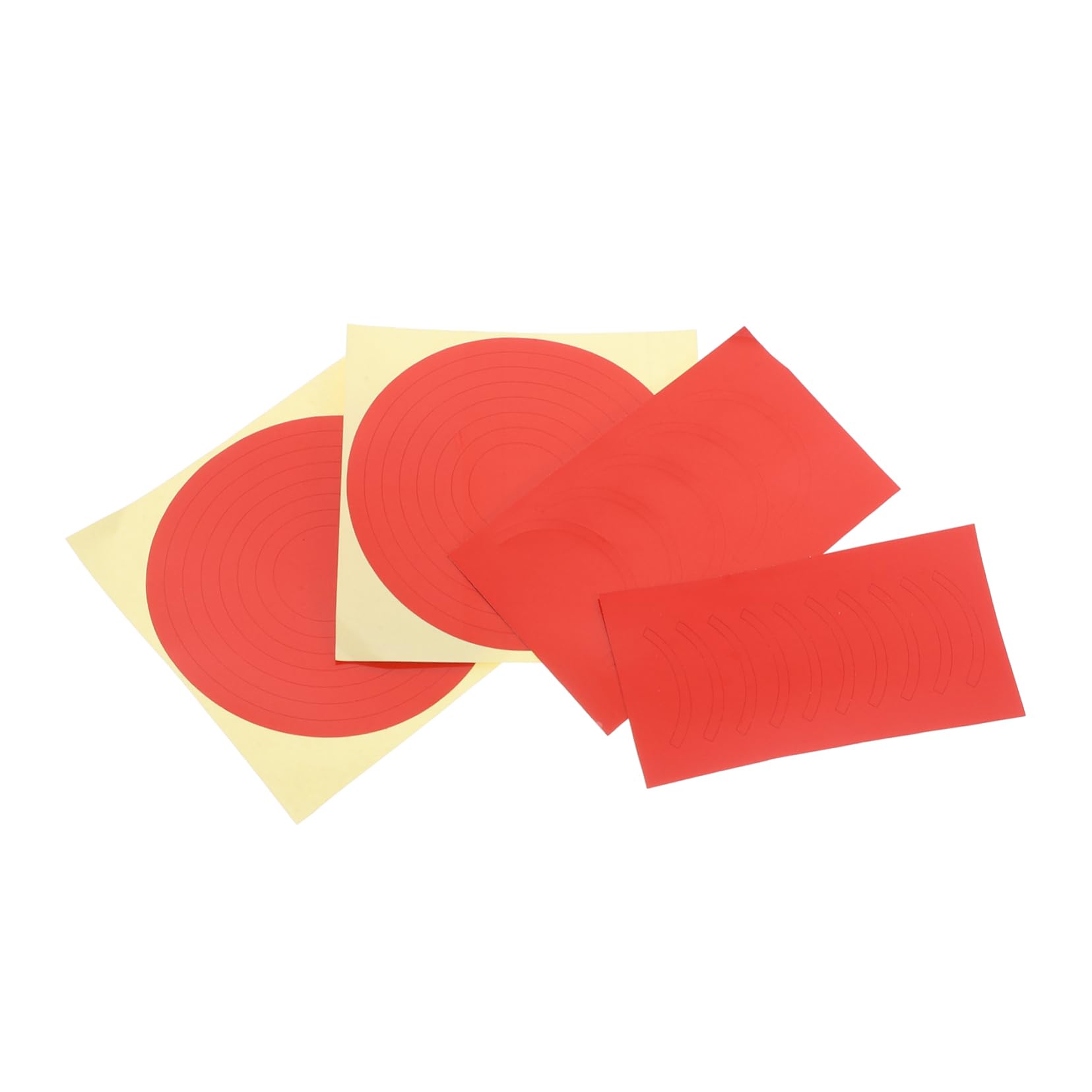 FUNOMOCYA Waterproof Pressure Gauge Tags 4/pcs Red Reflective Gauge Warning Circles Stickers for Accurate Reading