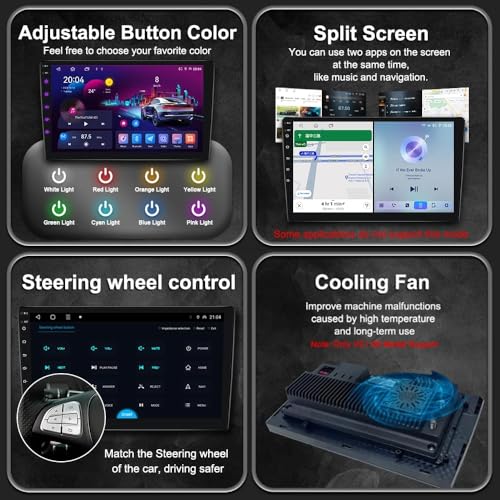 Autoradio Android Auto Chevrolet Spark 2010-2016 tactile 9 pouces avec Mirror Link et Bluetooth - 5