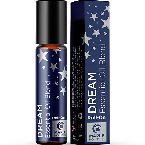 Sleep Essential Oil Roll On - Good Sleep Essential Oil Blend with Aromatherapy Essential Oils for Sleep Support - Natural Sleep Aid Essential Oil Roller and Aromatherapy Stick with Lavender Sleep Oil