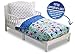 Toddler Bedding Set | Boys 4 Piece Collection | Fitted Sheet, Flat Top Sheet w/ Elastic bottom, Fitted Comforter w/ Elastic bottom, Pillowcase | Delta Children | Boys Star Gaze | Red Blue Green