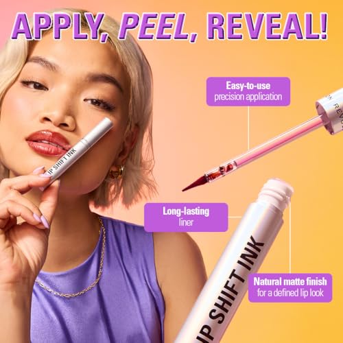 Image of Revolution Lip Shift Ink Peel Off Lipliner Stain - Nude Talk| Long-Lasting Tattoo-Effect Lip Liner with Matte Finish