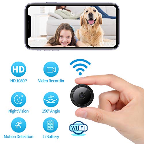 Image of Small Camera for Spying Room Camera Secret Mini Spy Hidden House Small Nanny Cam with Phone App Video Recording Live Feed Night Vision Pet Baby Monitor