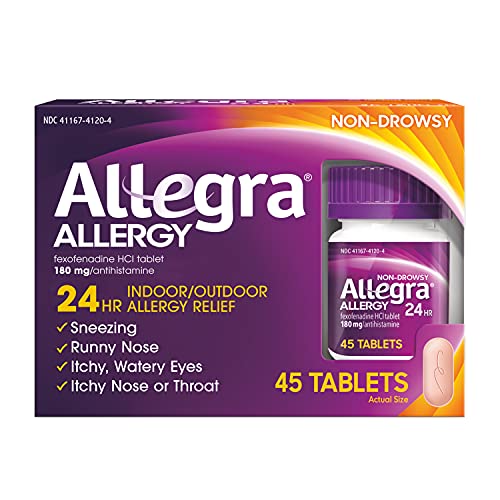 Allegra Allergy 24 Hour Tablets - 180 mg - 45 Tablets