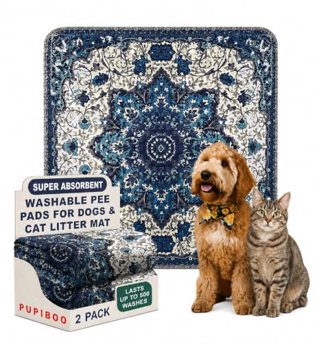 PUPIBOO Washable Pee Pads for Dogs and Cats...