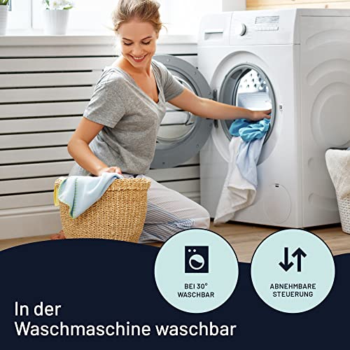 Imetec Scaldasonno Adapto, Maxi-Spann-Wärmeunterbett für Einzelbett, 195x90 cm, geringer Stromverbrauch, schnelle Erwärmung, indiv. Temperatur, hypoallergenes gestepptes Gewebe, Steuerung mit 6 Temp.