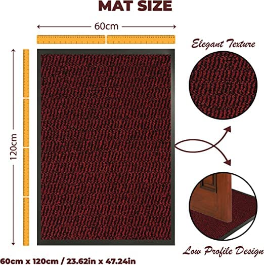 Lexell Washable Door Mat for Indoor & Outdoor, Highly Absorbent Non-Slip FloorMat - Image 2