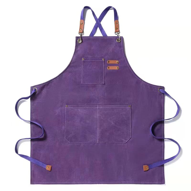 La mejor comparación de Delantales , listamos los 10 mejores. 43 Delantal de Chef delantal de lona de algodón con espalda cruzada para hombres y mujeres, correa ajustable y delantal con bolsillos grandes, delantal de cocina para hornear...