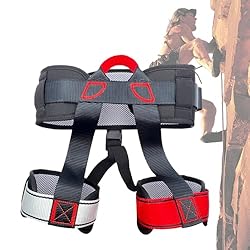 Arnés Para Escalada De Árboles,Cinturón De Segurid...: Alineación Corporal Versátil: El arnés de escalada se ajusta fácilmente a los contornos corporales individuales, mejorando la estabilidad y la precisión para usuarios que escalan árboles altos o se mueven en entornos outdoor complejos. Esta alineació...