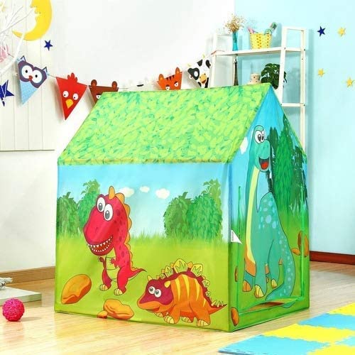 Image of Dino Hunder Theme Foldable Light Weight Water Proof Kids Play Tent House Indoor & Outdoor Activity Game for Toddler Kids Girls 3 Years & Above
