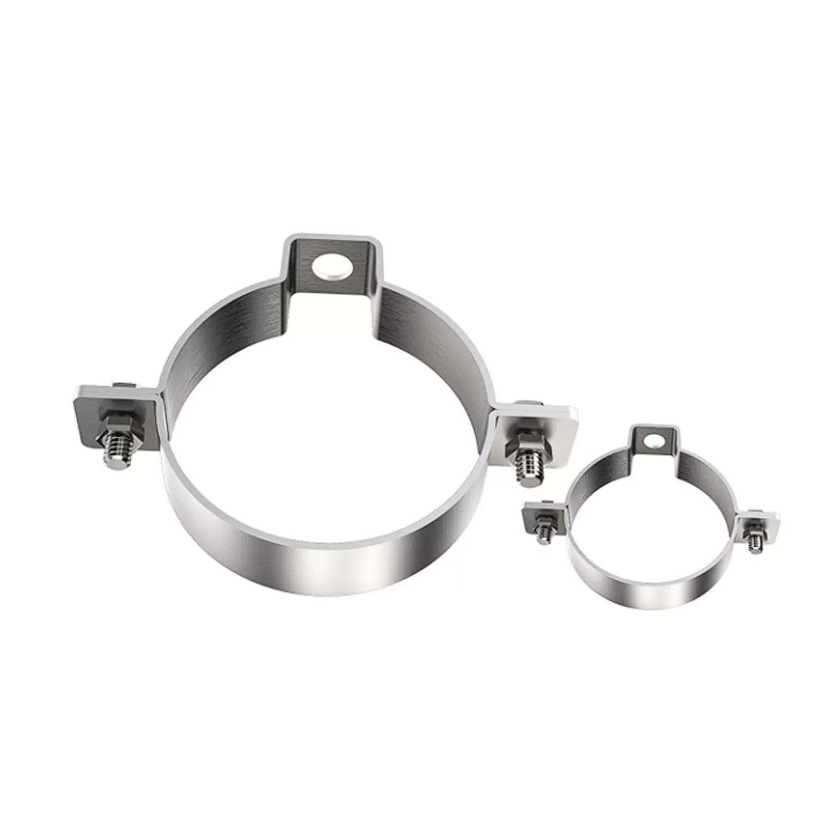 Fascette per tubi in acciaio inox 304 stile europeo spesso, 4 set di fascette stringitubo, clip di fissaggio per tubi ad alta resistenza per tubi 51-159mm Fibbia di fissaggio(76 pipe)