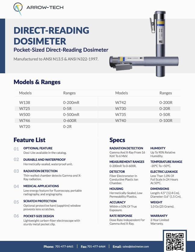 Direct-Reading Dosimeter- 746, 0-600R