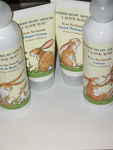 Lot 4 Ever So Gentle Baby Skin Care Products Lotion, Diaper Cream, Facial Moisturizer & Shampoo & Body Wash