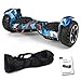 Viron SUV Hoverboard 8,5 Zoll 800 Watt - GPX-04 - Ares mit APP Funktion, Bluetooth, Kinder Sicherheitsmodus, Dual Motor, Elektro Self Balance Board Hover E-Scooter Deutsche Qualitätsmarke (blau/camo)
