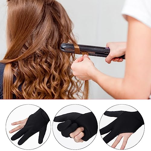 Foto von Lockenstab Handschuhe, Hitzebeständige Handschuhe Für Haarstyling, 2 Stück Professionelle Hitzebeständige Handschuhe, Professionelle Lockenstab Handschuhe, Für Haar-Werkzeuge, Lockenstab