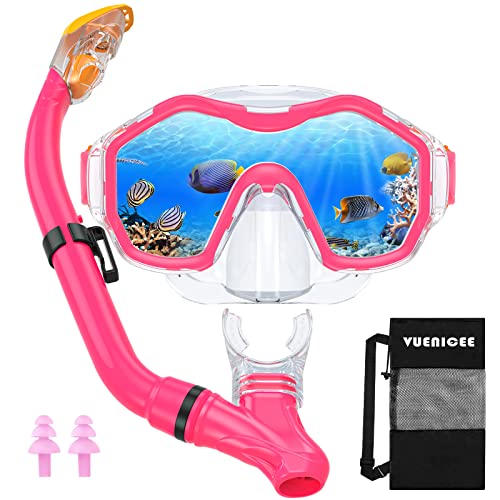 Maschera Snorkeling Bambini Set, Maschera Da Snorkeling Con Maschera e Boccaglio, Maschera Subacquea...