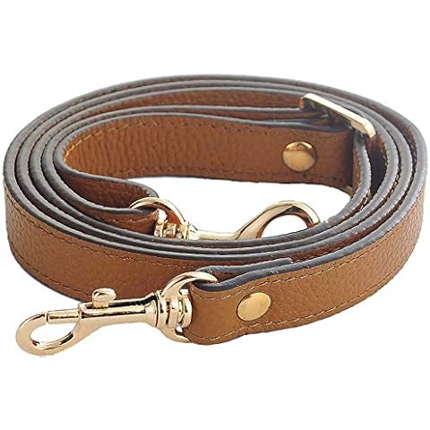 SeptCity Adjustable Leather Shoulder Purse Straps Replacement -1.8 CM Width brown Size: M Cover