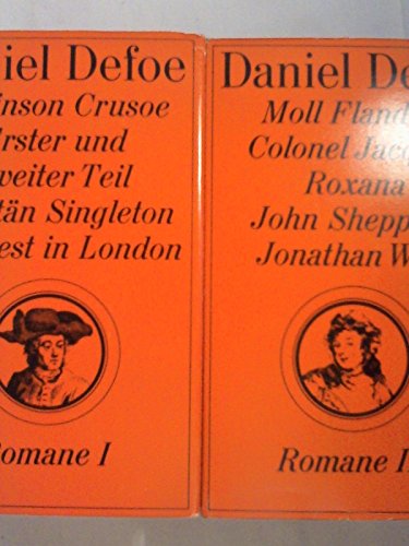 Daniel Defoe Romane 1 + 2 Moll Flanders - Colonel Jacques - Roxana - John Sheppard usw. 8 insges. gebunden