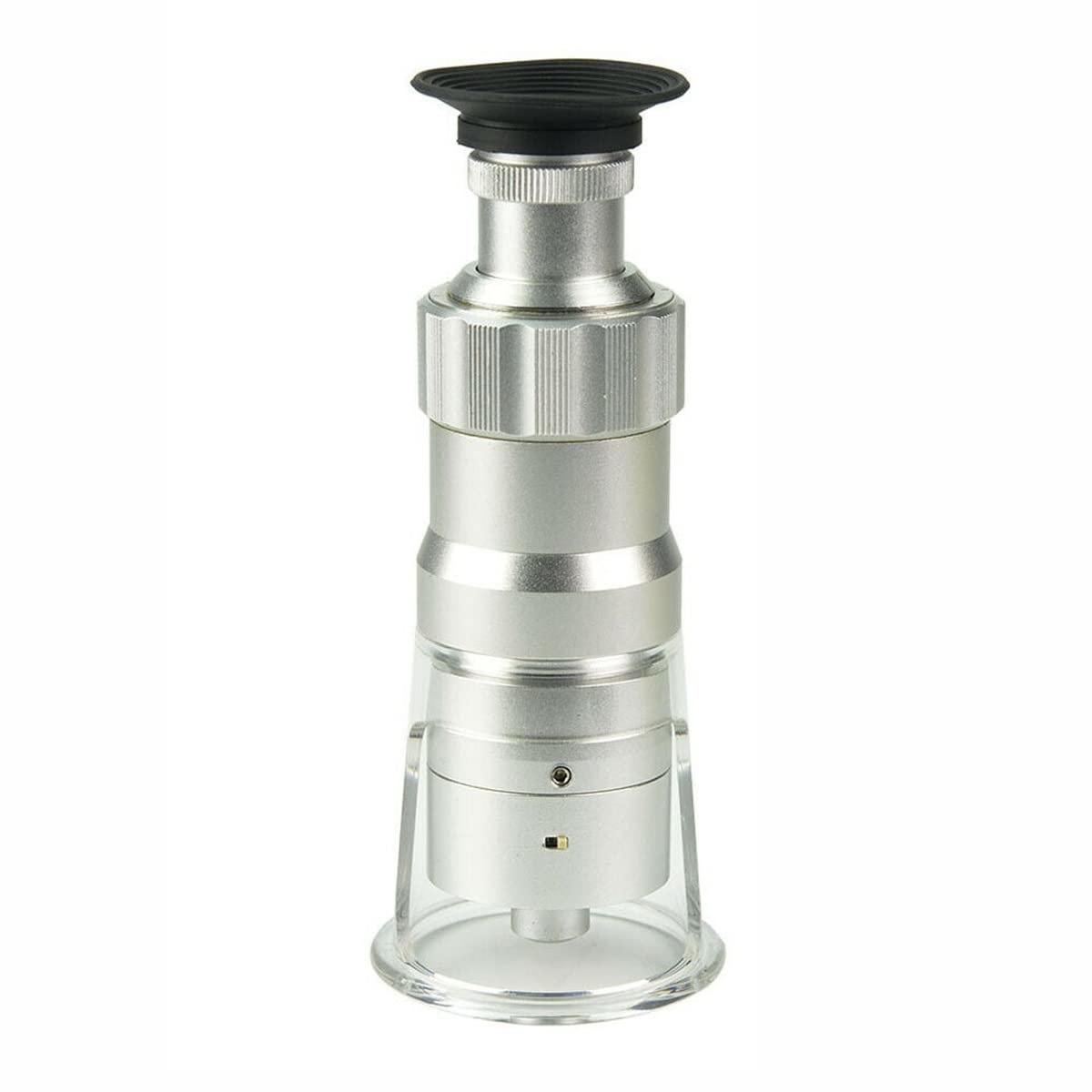 ZTBH Zestaw akcesoriów do mikroskopu 0,01 mm 100 x kieszonkowy mikroskop LED