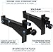Yes4All Premium Barbell Safety Squat Bar Attachment - 1,000 LBS Capacity Squat Rack Spotter Arms 2x2 – Adjustable Height