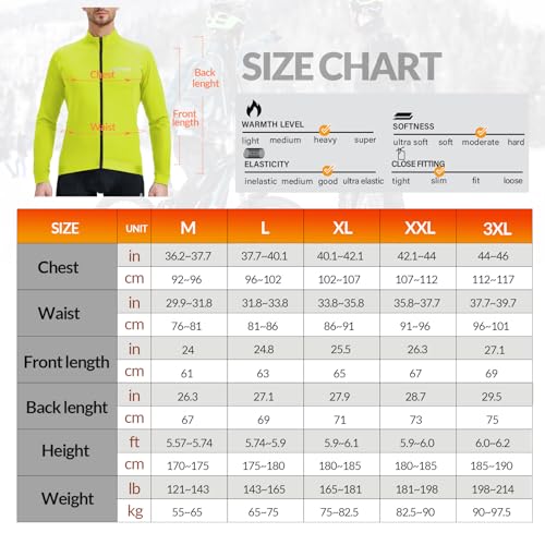 Maillot de cyclisme homme thermique MEETWEE pour sorties vélo automnales - 7