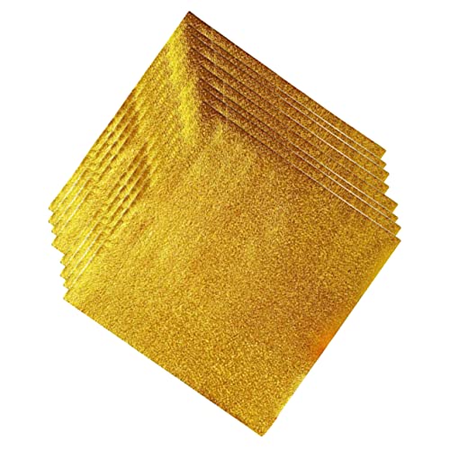 BRIGHTFUFU Gold Foil Wrapping Paper for Candy 800pcs Tinfoil Wrappers 8x8cm for Celebrations Parties Gifting