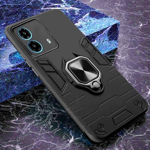 Image of AIBEX Armor Back Cover Compatible for Motorola G85 5G| Rugged Shockproof Case with Ring Holder & Kickstand | Military-Grade Protection | Magnetic Car Mount Compatible