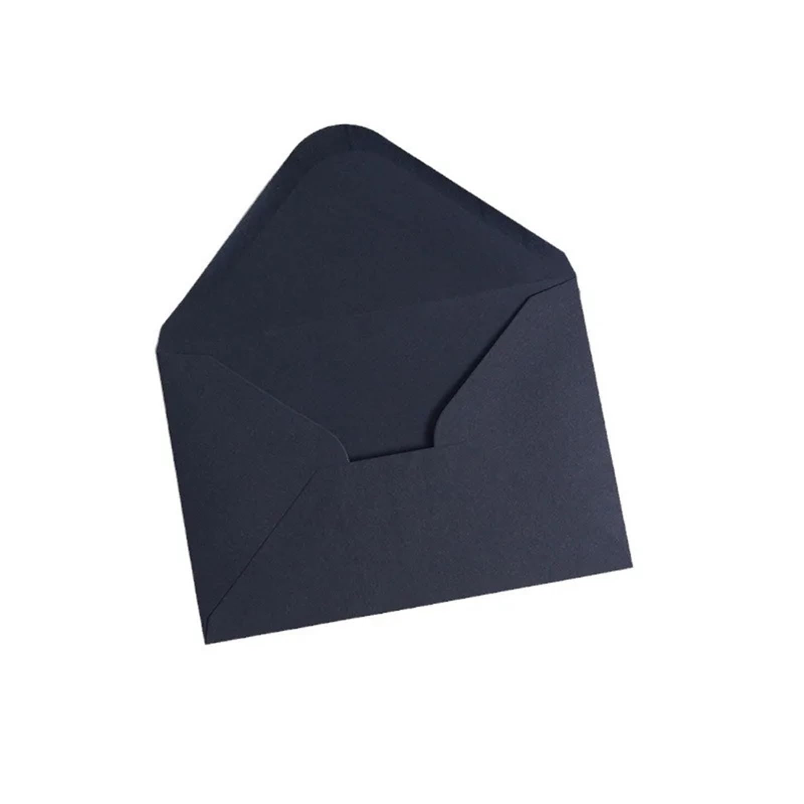 Lot de 500 enveloppes en papier pour cartes postales et messages (noir)