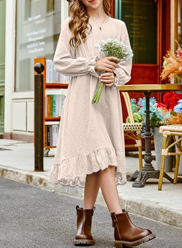 blibean Tween Girls Cotton Dresses High Low Hem Size 6-15 Years2