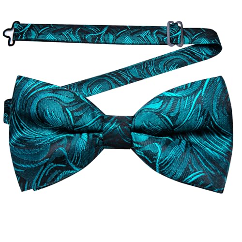Image of YourTies Bow Ties for Men Pretied Bowties Solid Color Satin Bow Tie Formal Business Tuxedo Wedding Party Prom