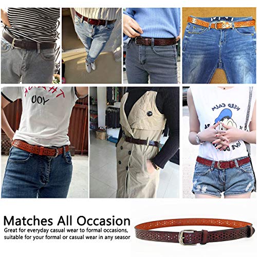 Lalafancy Cintura donna vintage in vera pelle di