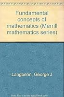 Fundamental concepts of mathematics 0675092035 Book Cover