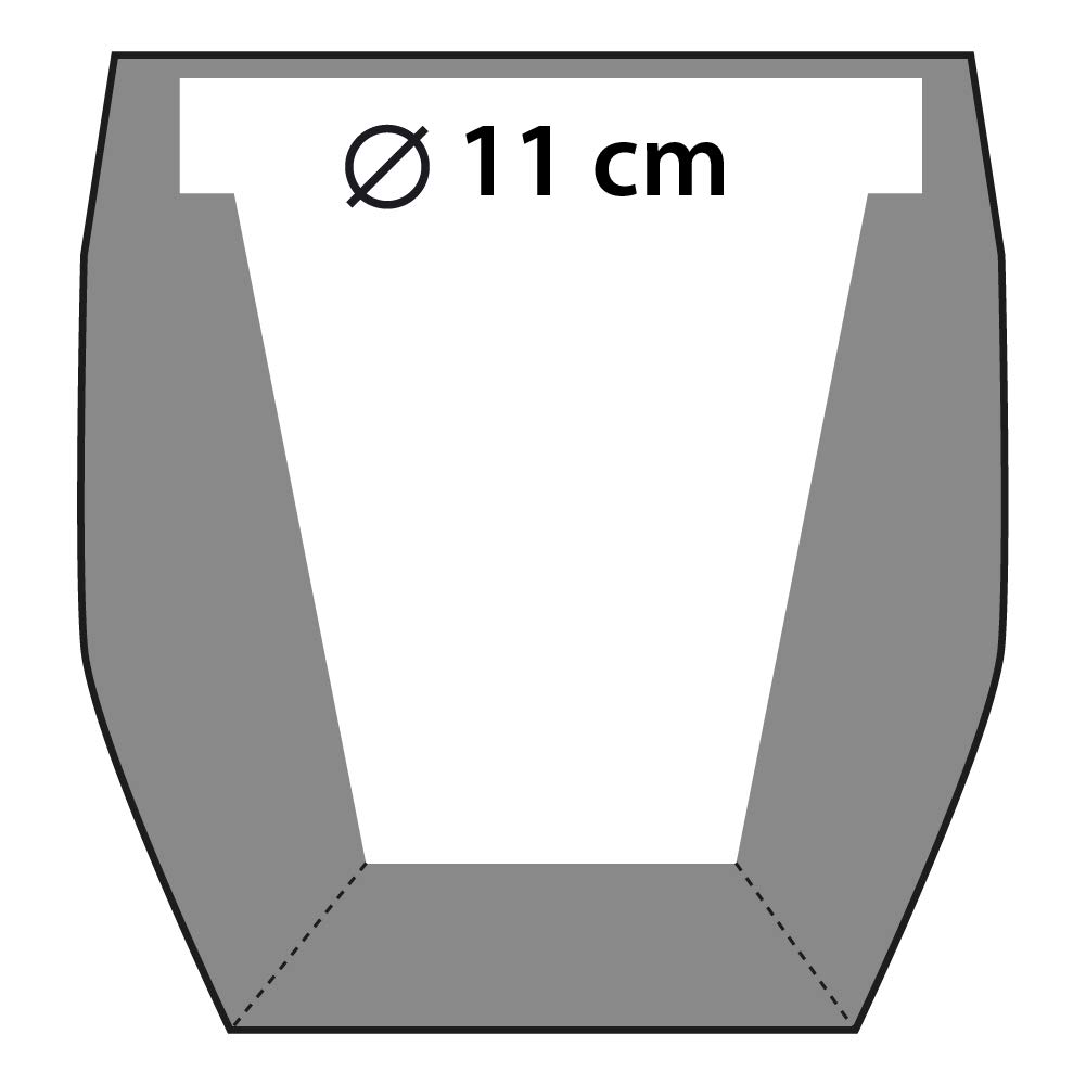 CONCRETTE Doniczka na kwiaty, cementowa, donica na rośliny, donica z betonu, czaszka, Low-Poly, Ø 5 cm, Ø 7,6 cm, Ø 11 cm, Ø 24 cm, 17 kolorów