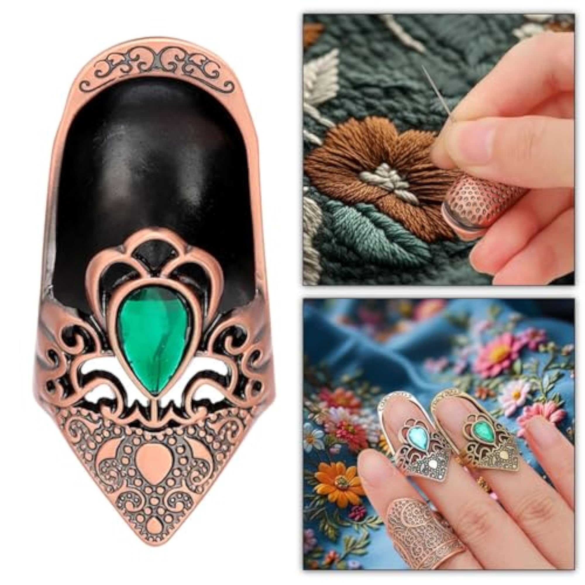 Sewing Thimble Finger Protector for Embroidery and Quilting