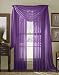 84" Long Sheer Curtain Panel - Purple