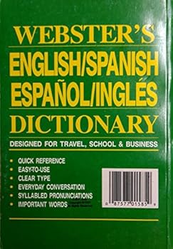 Paperback Webster's English/Spanish Dictionary Book