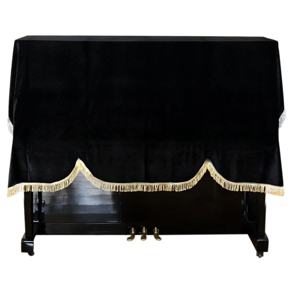 Copertina Tastiera Pianoforte Casa protettiva morbida verticale verticale anti -graffio Piano Piano Copertura in oro Velvet non slittata tastiera a prova di polvere universale Panno Tastiera Pianofort