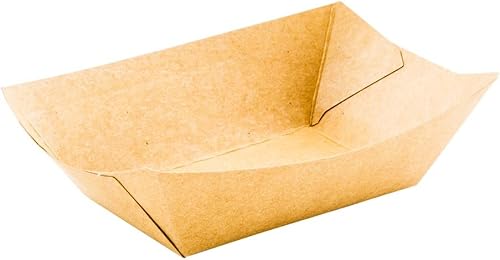 Miniatura 2 de Bio Tek - Botes de papel para botes de 6 onzas, 50 bandejas desechables #40 para alimentos, forro de polietileno, duraderas, cestas de alimentos de