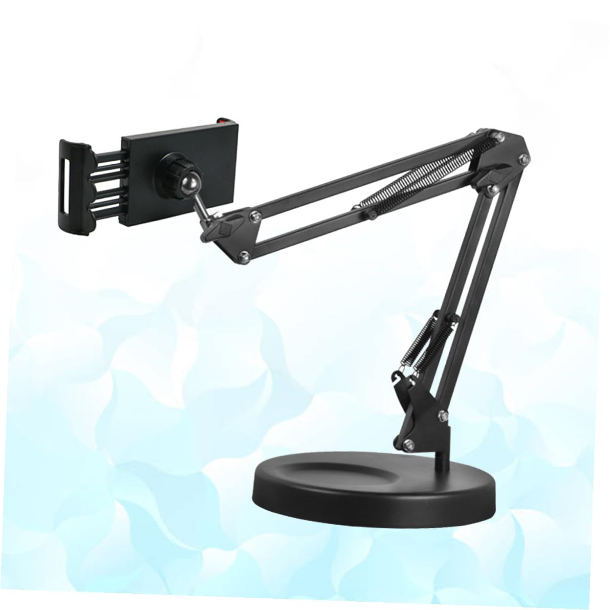 GALPADA Soporte para Teléfono Móvil De Metal con Brazo Suspendido para Escritorio Cocina Oficina Soporte De Brazo De Suspensión para Teléfono y Tableta para Videollamadas y Fotografía