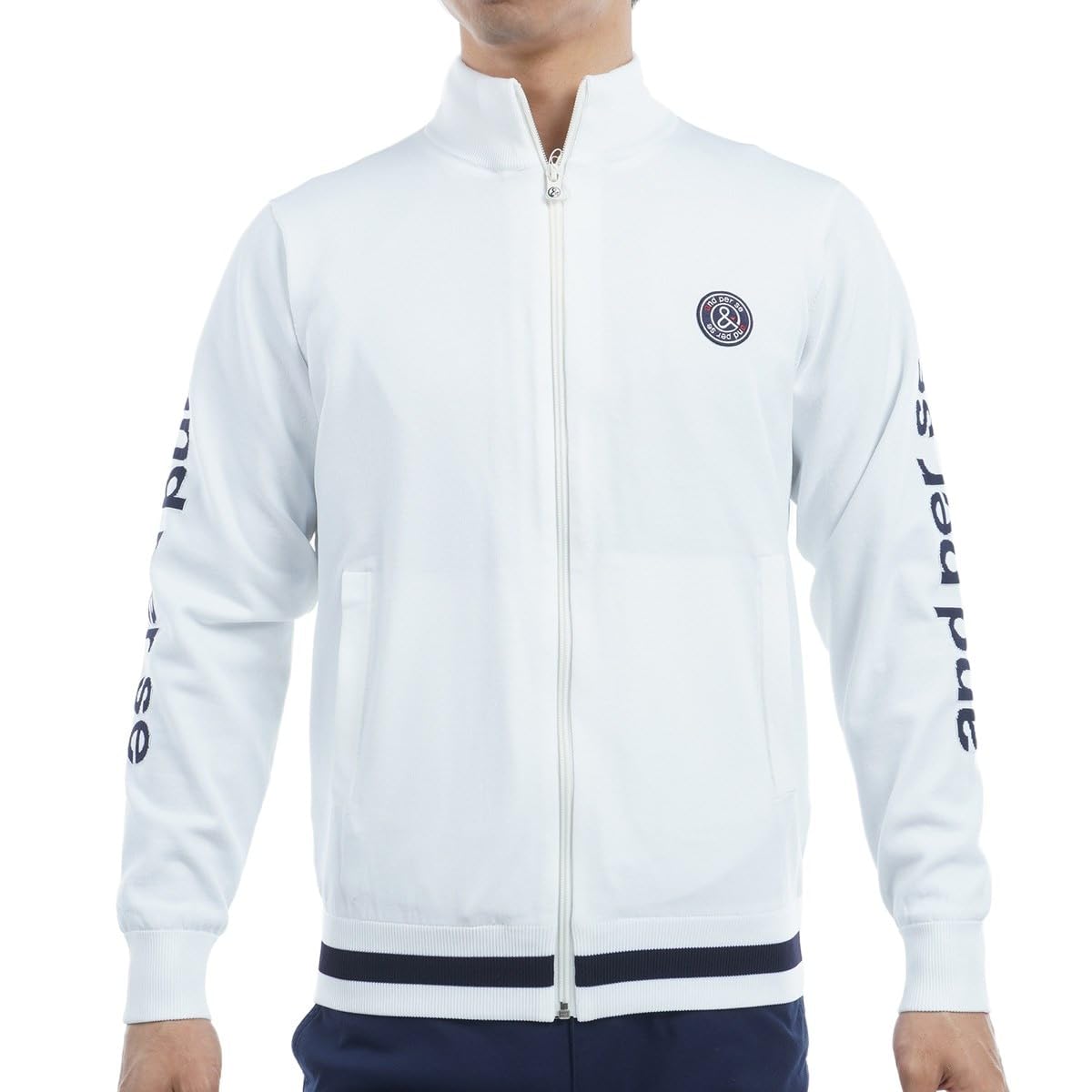 Amazon | [アンパスィ] ジップアップニットブルゾン メンズ ゴルフ